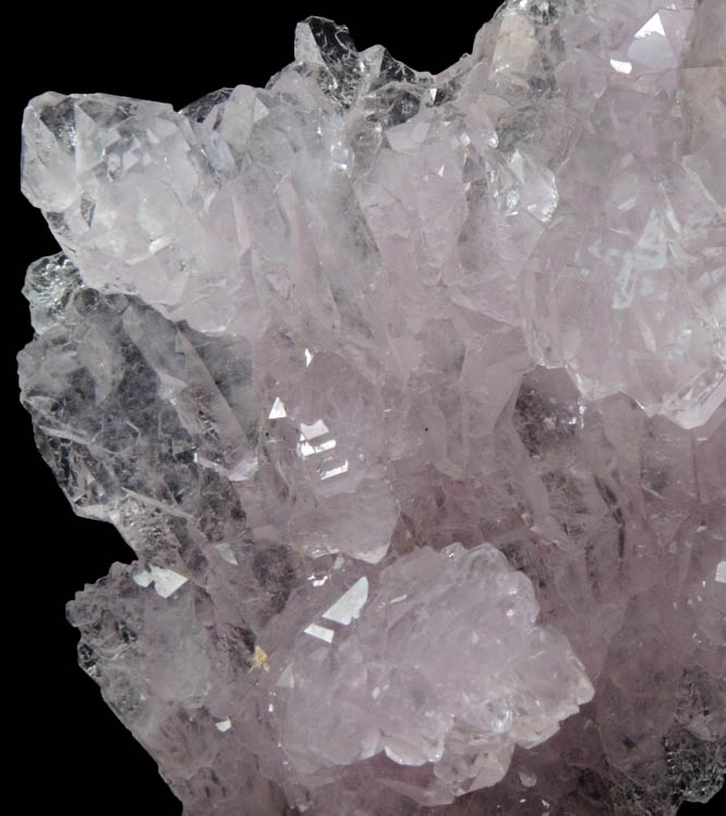 Quartz var. Rose Quartz crystals from Araua, Minas Gerais, Brazil