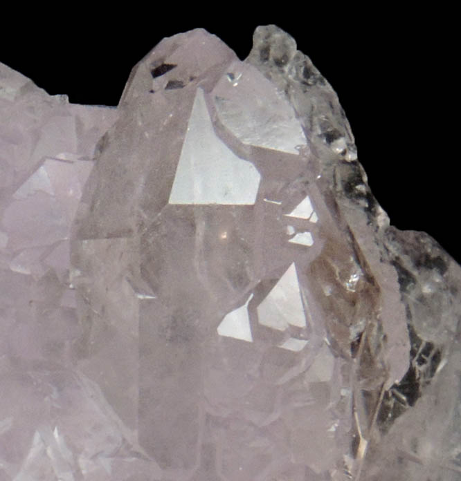 Quartz var. Rose Quartz crystals from Araua, Minas Gerais, Brazil