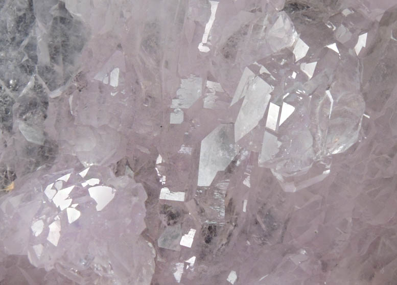 Quartz var. Rose Quartz crystals from Araua, Minas Gerais, Brazil
