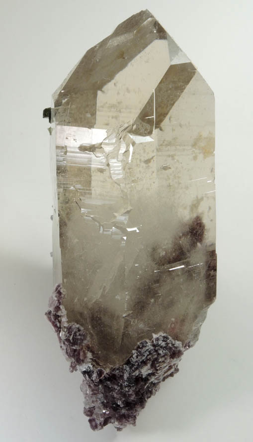Quartz with Elbaite Tourmaline and Lepidolite from Pederneira Mine, Sao Jos da Safira, Minas Gerais, Brazil