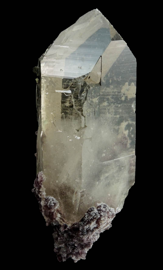 Quartz with Elbaite Tourmaline and Lepidolite from Pederneira Mine, Sao Jos da Safira, Minas Gerais, Brazil