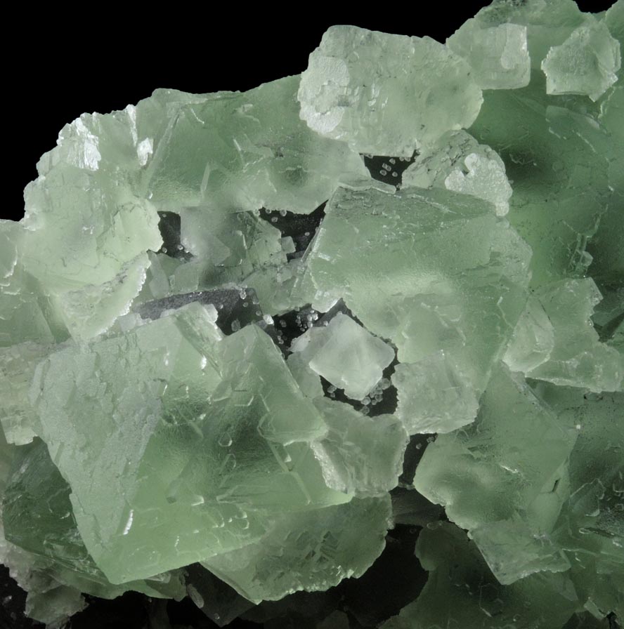 Fluorite on Fluorite from Xianghualing Mine, 32 km north of Linwu, Hunan Province, China