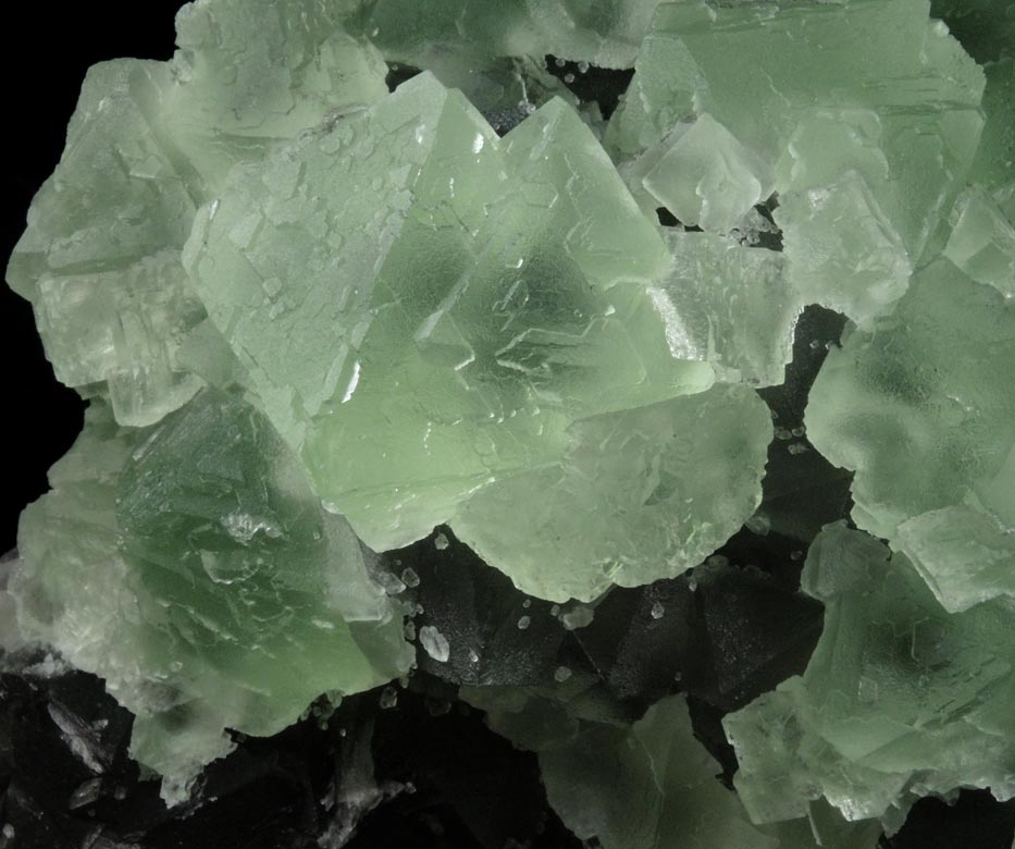 Fluorite on Fluorite from Xianghualing Mine, 32 km north of Linwu, Hunan Province, China