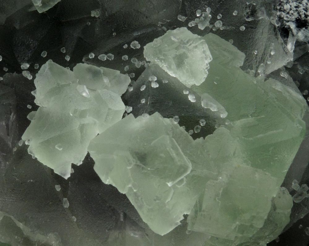 Fluorite on Fluorite from Xianghualing Mine, 32 km north of Linwu, Hunan Province, China