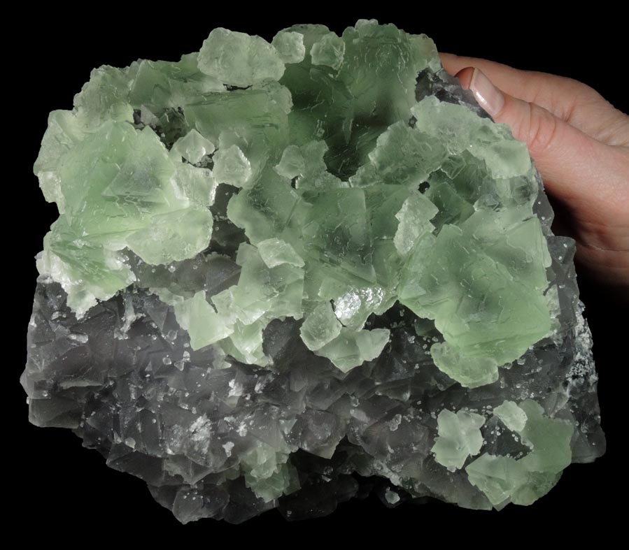 Fluorite on Fluorite from Xianghualing Mine, 32 km north of Linwu, Hunan Province, China