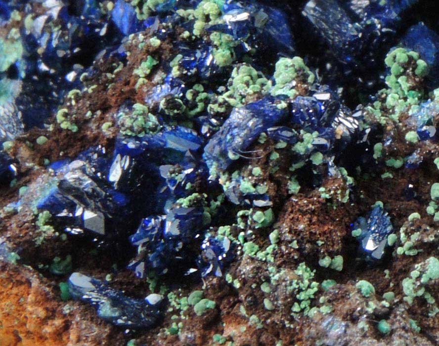 Azurite with Malachite from Concepcin del Oro, Zacatecas, Mexico