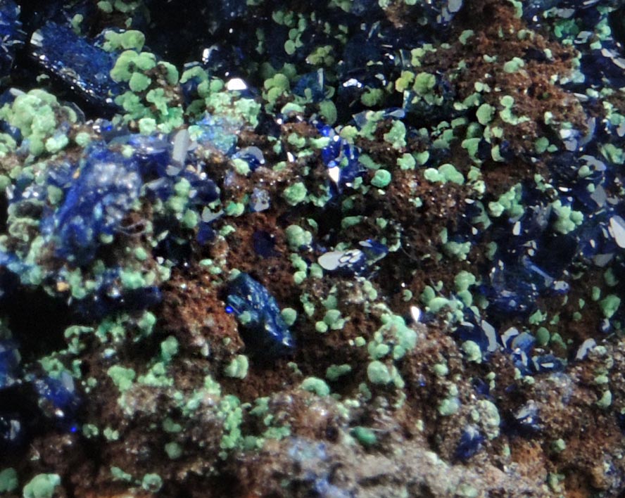 Azurite with Malachite from Concepcin del Oro, Zacatecas, Mexico