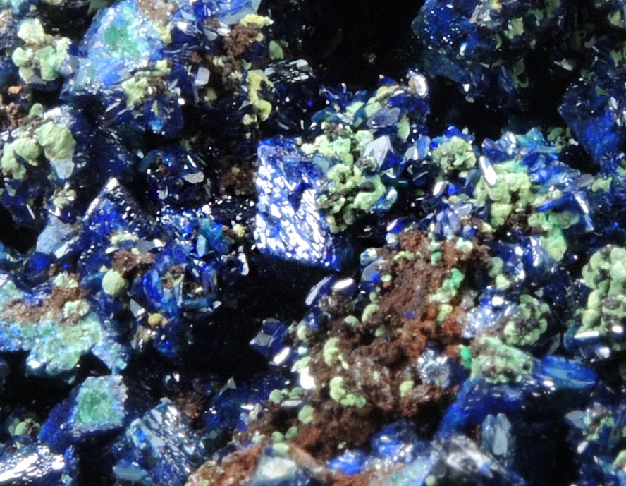 Azurite with Malachite from Concepcin del Oro, Zacatecas, Mexico