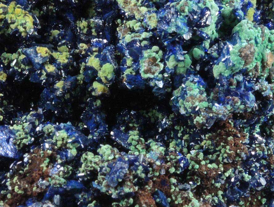 Azurite with Malachite from Concepcin del Oro, Zacatecas, Mexico