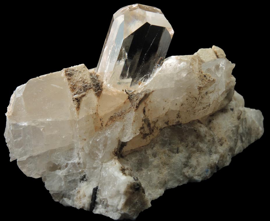 Topaz on Quartz from Shigar Valley, Skardu District, Gilgit-Baltistan, Pakistan