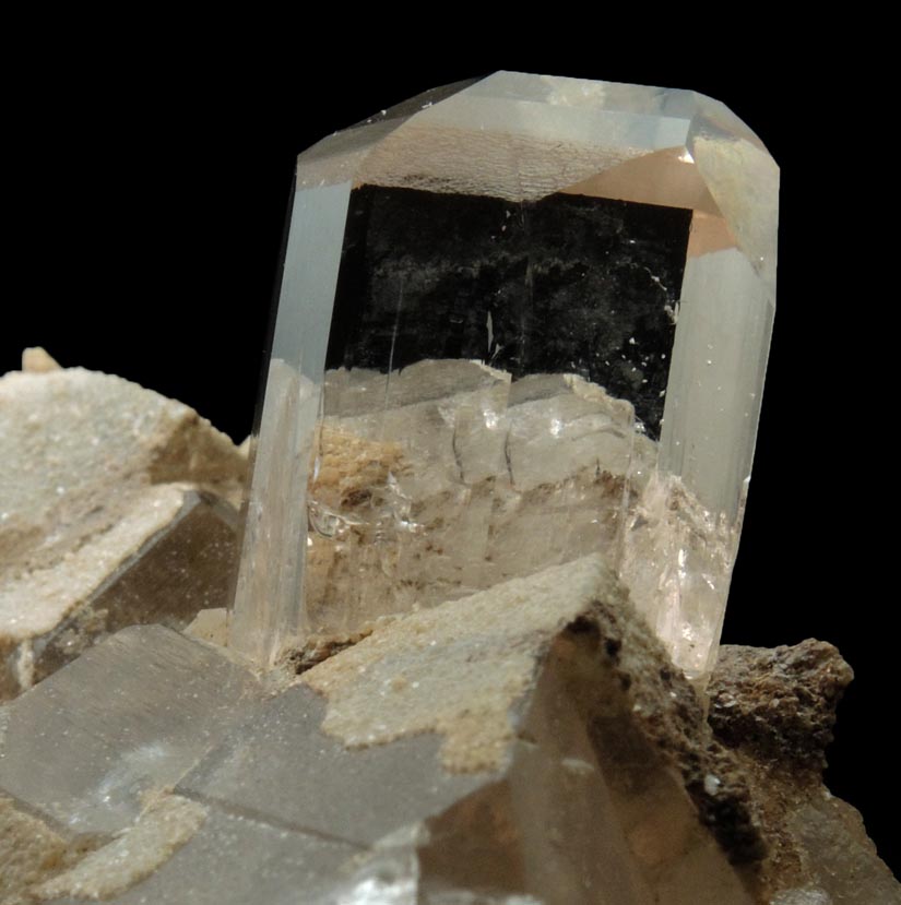 Topaz on Quartz from Shigar Valley, Skardu District, Gilgit-Baltistan, Pakistan