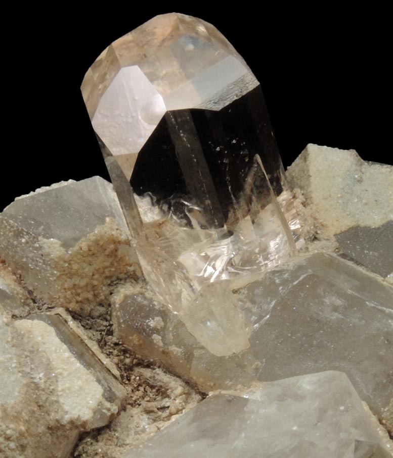 Topaz on Quartz from Shigar Valley, Skardu District, Gilgit-Baltistan, Pakistan