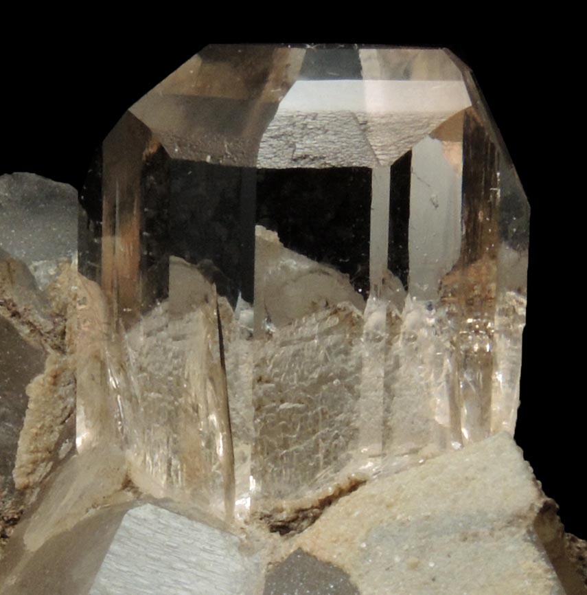 Topaz on Quartz from Shigar Valley, Skardu District, Gilgit-Baltistan, Pakistan