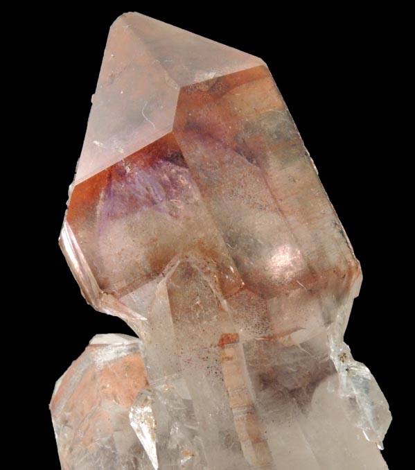 Quartz var. Amethyst Quartz scepter-shaped crystal with Hematite inclusions from Orange River, Namakwa, Northern Cape Province, South Africa