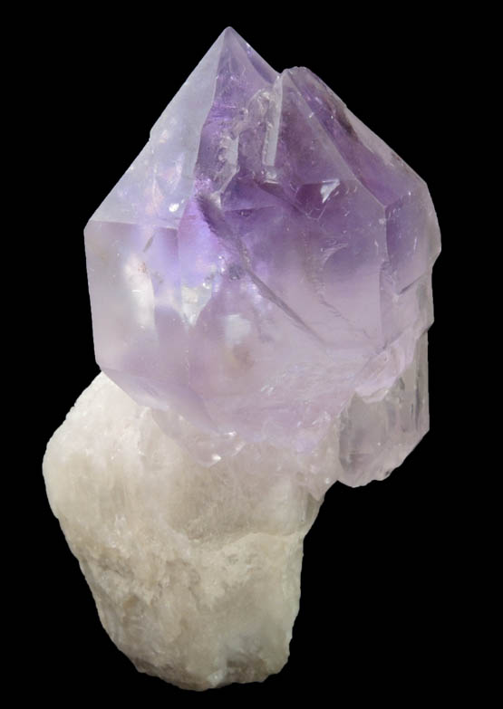 Quartz var. Amethyst Quartz scepter-shaped crystal from Diamond Hill, Ashaway, south of Hopkinton, Washington County, Rhode Island