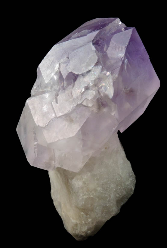 Quartz var. Amethyst Quartz scepter-shaped crystal from Diamond Hill, Ashaway, south of Hopkinton, Washington County, Rhode Island