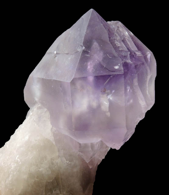 Quartz var. Amethyst Quartz scepter-shaped crystal from Diamond Hill, Ashaway, south of Hopkinton, Washington County, Rhode Island