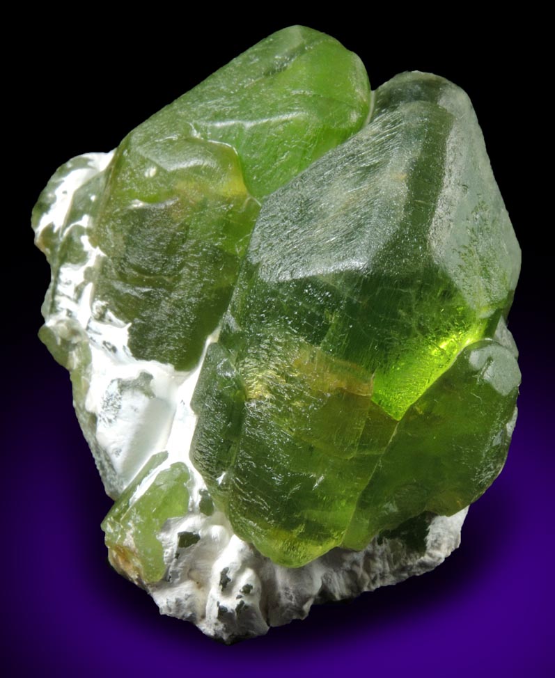 Forsterite var. Peridot (gem-grade crystals) from Suppat, Naran-Kagan Valley, Kohistan District, Khyber Pakhtunkhwa (North-West Frontier Province), Pakistan