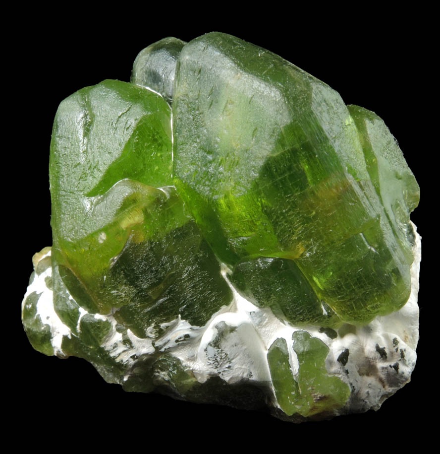 Forsterite var. Peridot (gem-grade crystals) from Suppat, Naran-Kagan Valley, Kohistan District, Khyber Pakhtunkhwa (North-West Frontier Province), Pakistan