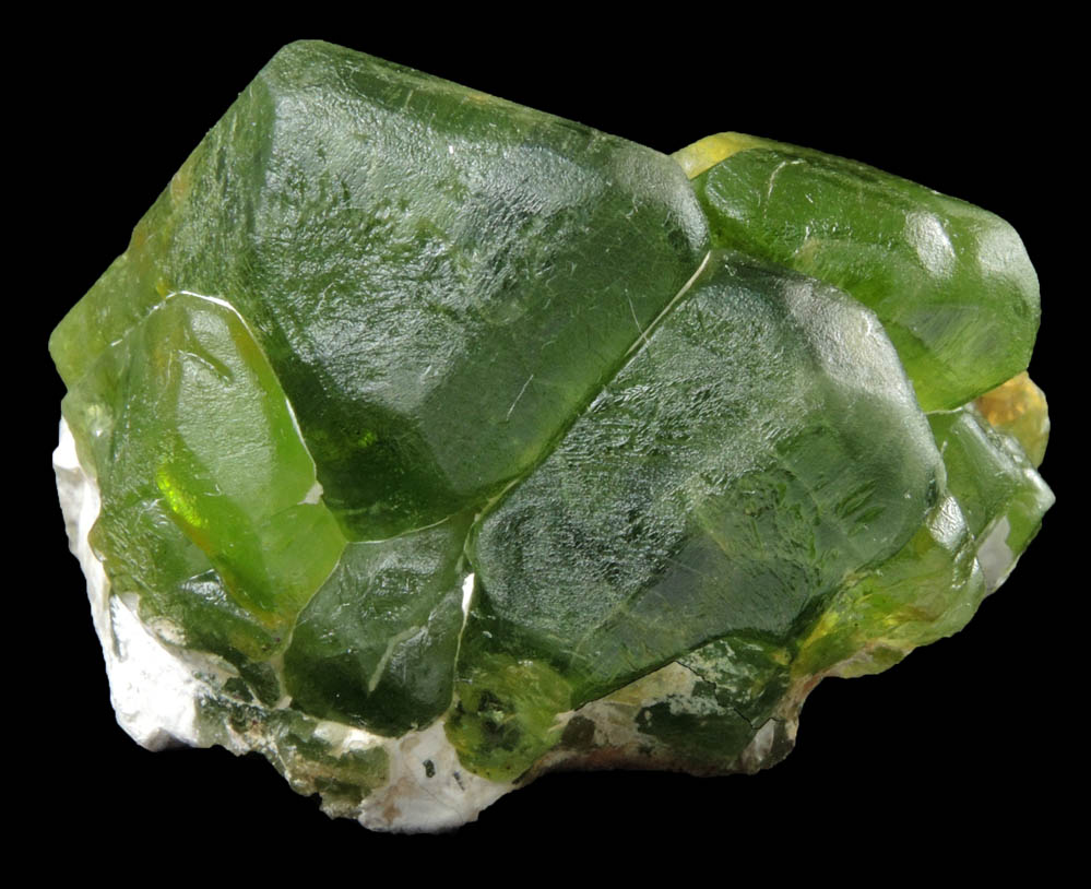 Forsterite var. Peridot (gem-grade crystals) from Suppat, Naran-Kagan Valley, Kohistan District, Khyber Pakhtunkhwa (North-West Frontier Province), Pakistan