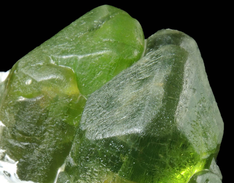 Forsterite var. Peridot (gem-grade crystals) from Suppat, Naran-Kagan Valley, Kohistan District, Khyber Pakhtunkhwa (North-West Frontier Province), Pakistan