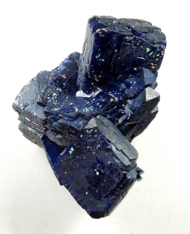 Azurite with minor Malachite from Chessy-les-Mines, Rhne, 23 km NW of Lyon, Rhne-Alpes, France