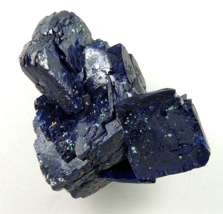 Azurite with minor Malachite from Chessy-les-Mines, Rhne, 23 km NW of Lyon, Rhne-Alpes, France