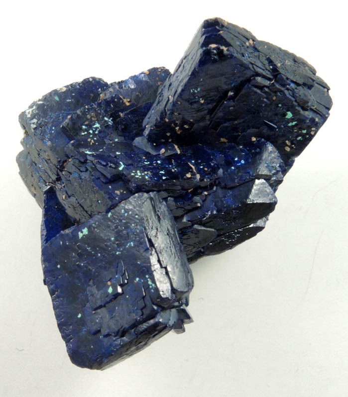 Azurite with minor Malachite from Chessy-les-Mines, Rhne, 23 km NW of Lyon, Rhne-Alpes, France