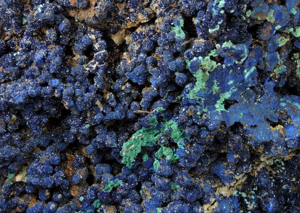 Azurite and Malachite from Copper Queen Mine, Bisbee, Warren District, Cochise County, Arizona