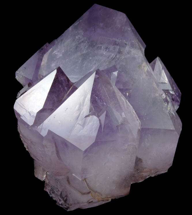 Quartz var. Amethyst Quartz from Jackson's Crossroads, 46.5 km east of Athens, Wilkes County, Georgia