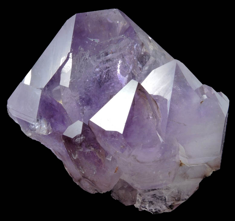 Quartz var. Amethyst Quartz from Jackson's Crossroads, 46.5 km east of Athens, Wilkes County, Georgia