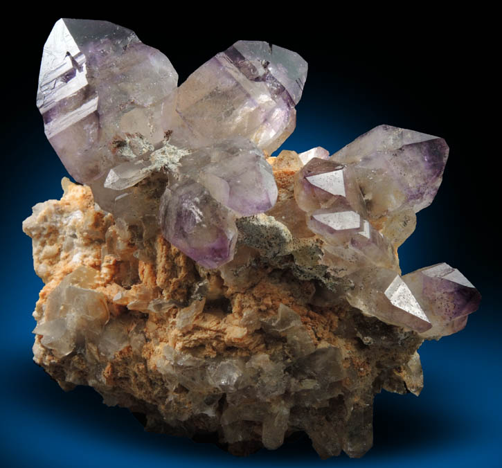 Quartz var. Amethyst Quartz with Hematite inclusions from Goboboseb Mountains, 43 km west of Brandberg Mountain, Erongo region, Namibia