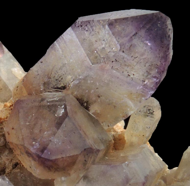 Quartz var. Amethyst Quartz with Hematite inclusions from Goboboseb Mountains, 43 km west of Brandberg Mountain, Erongo region, Namibia