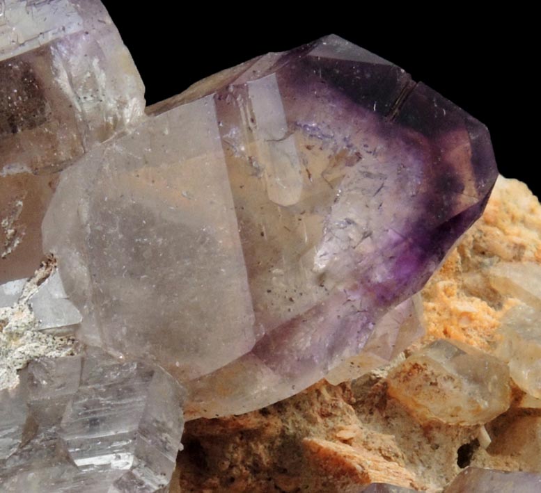 Quartz var. Amethyst Quartz with Hematite inclusions from Goboboseb Mountains, 43 km west of Brandberg Mountain, Erongo region, Namibia