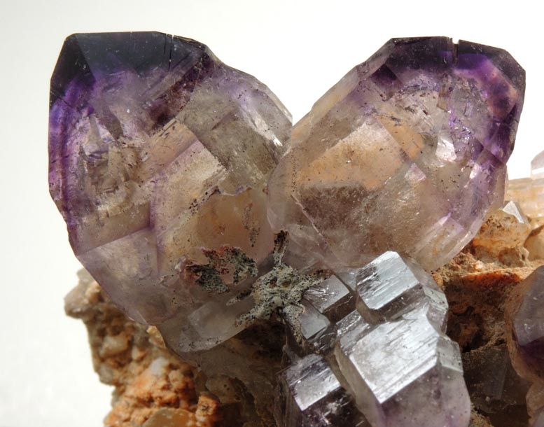 Quartz var. Amethyst Quartz with Hematite inclusions from Goboboseb Mountains, 43 km west of Brandberg Mountain, Erongo region, Namibia