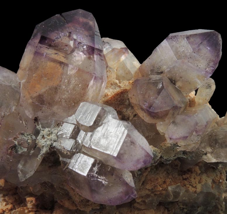 Quartz var. Amethyst Quartz with Hematite inclusions from Goboboseb Mountains, 43 km west of Brandberg Mountain, Erongo region, Namibia