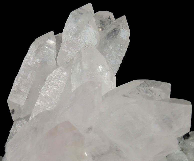 Quartz var. Amethystine Quartz scepter-shaped crystals with Sphalerite from Huaron District, Cerro de Pasco Province, Pasco Department, Peru