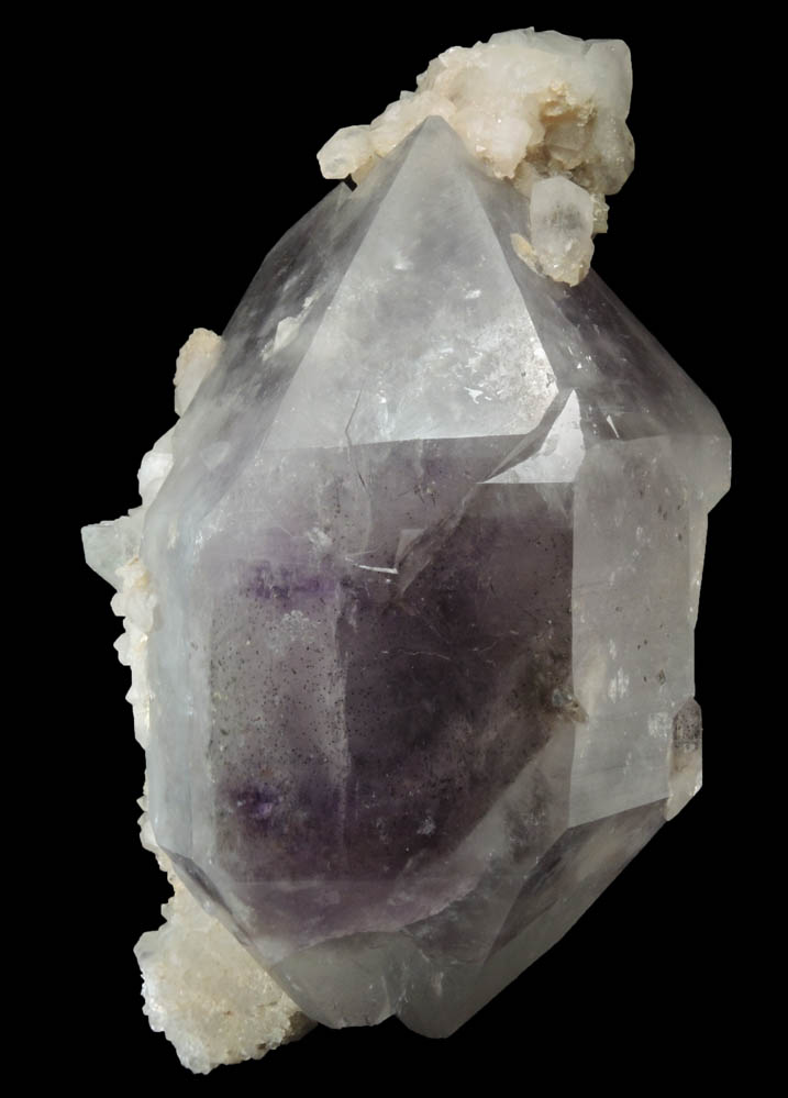 Quartz var. Amethyst Quartz with Milky Quartz from Goboboseb Mountains, 43 km west of Brandberg Mountain, Erongo region, Namibia