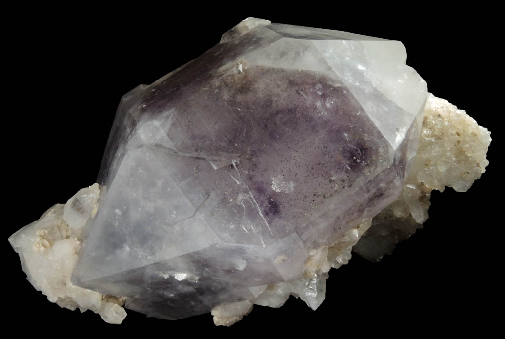 Quartz var. Amethyst Quartz with Milky Quartz from Goboboseb Mountains, 43 km west of Brandberg Mountain, Erongo region, Namibia