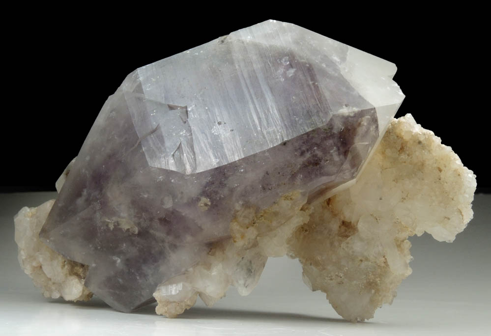 Quartz var. Amethyst Quartz with Milky Quartz from Goboboseb Mountains, 43 km west of Brandberg Mountain, Erongo region, Namibia