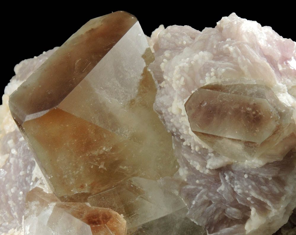 Topaz (color zoned crystals) in Lepidolite and Albite from Skardu District, Baltistan, Gilgit-Baltistan, Pakistan