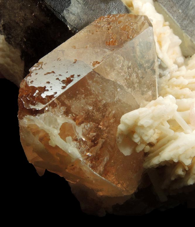 Topaz, Albite, Quartz on Quartz from Skardu District, Baltistan, Gilgit-Baltistan, Pakistan