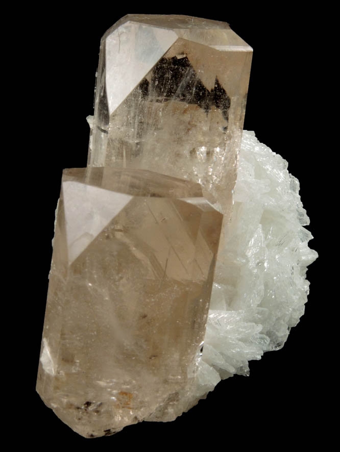 Topaz on Albite from Shigar Valley, Skardu District, Baltistan, Gilgit-Baltistan, Pakistan