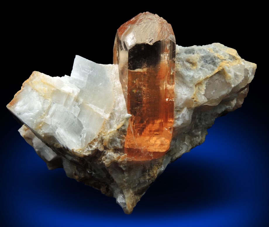 Topaz in marble from Katlang, Mardan District, Khyber Pakhtunkhwa, Pakistan