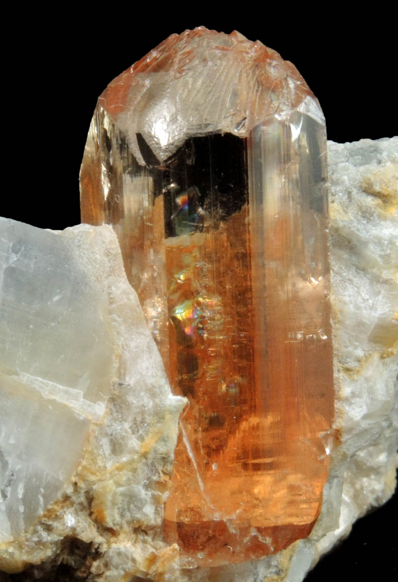 Topaz in marble from Katlang, Mardan District, Khyber Pakhtunkhwa, Pakistan