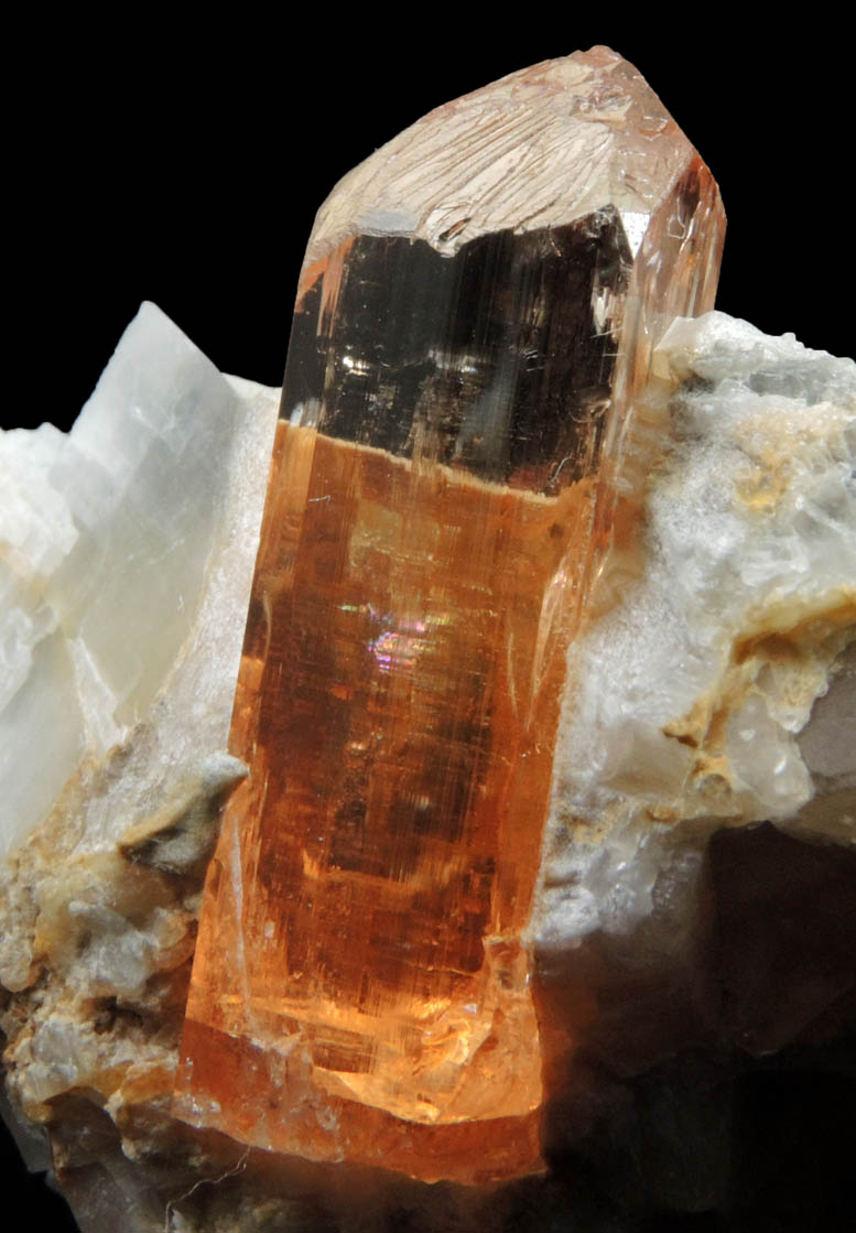 Topaz in marble from Katlang, Mardan District, Khyber Pakhtunkhwa, Pakistan