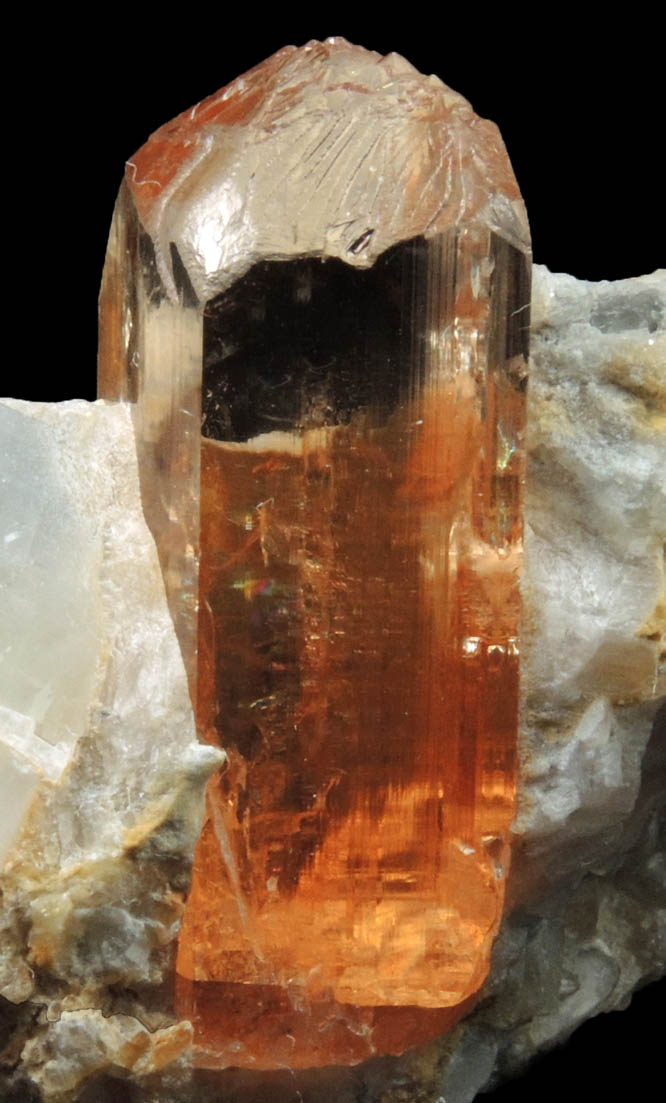 Topaz in marble from Katlang, Mardan District, Khyber Pakhtunkhwa, Pakistan