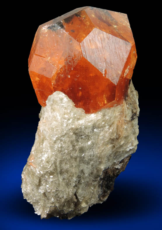 Spessartine Garnet on Muscovite from Nani, near Loliondo, Arusha, Tanzania