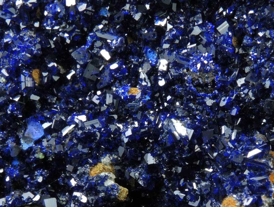 Azurite with Cerussite and Duftite from Tsumeb Mine, Otavi-Bergland District, Oshikoto, Namibia (Type Locality for Duftite)