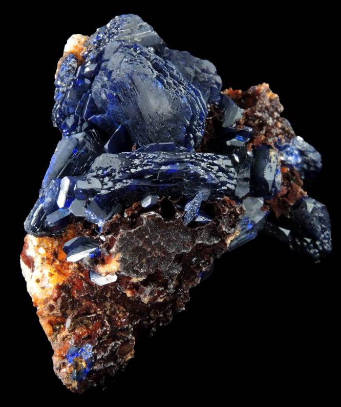 Azurite from (Rajos de California Mine), Copiap, Atacama Region, Chile